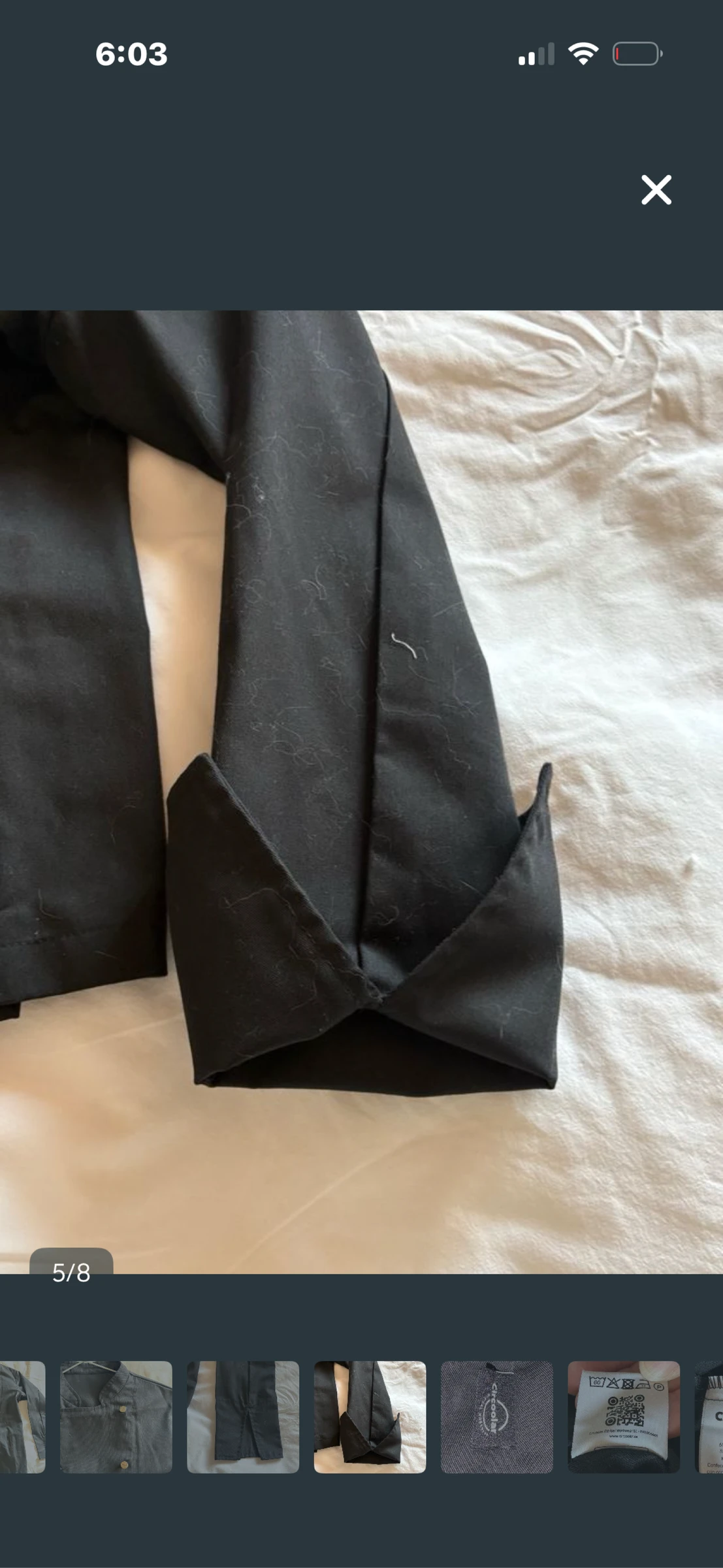Black chef's jacket – photo 4